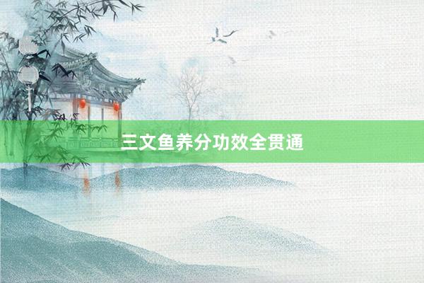 三文鱼养分功效全贯通